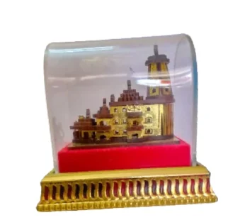 Mandir Model With Golden Frame – Item 15