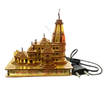 Golden Wooden Mandir Model – Item 14