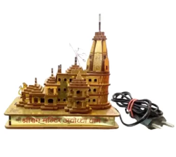 Ram Mandir Wooden Mandir Model With Light (Item no-329)