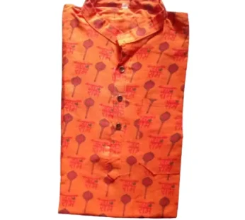 Jai shree ram orange kurta (Item no-282)